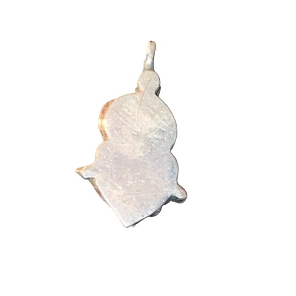 Labradorite Moonstone Cabochon Sterling Silver Bali Style Charm Pendant - Picture 4 of 4